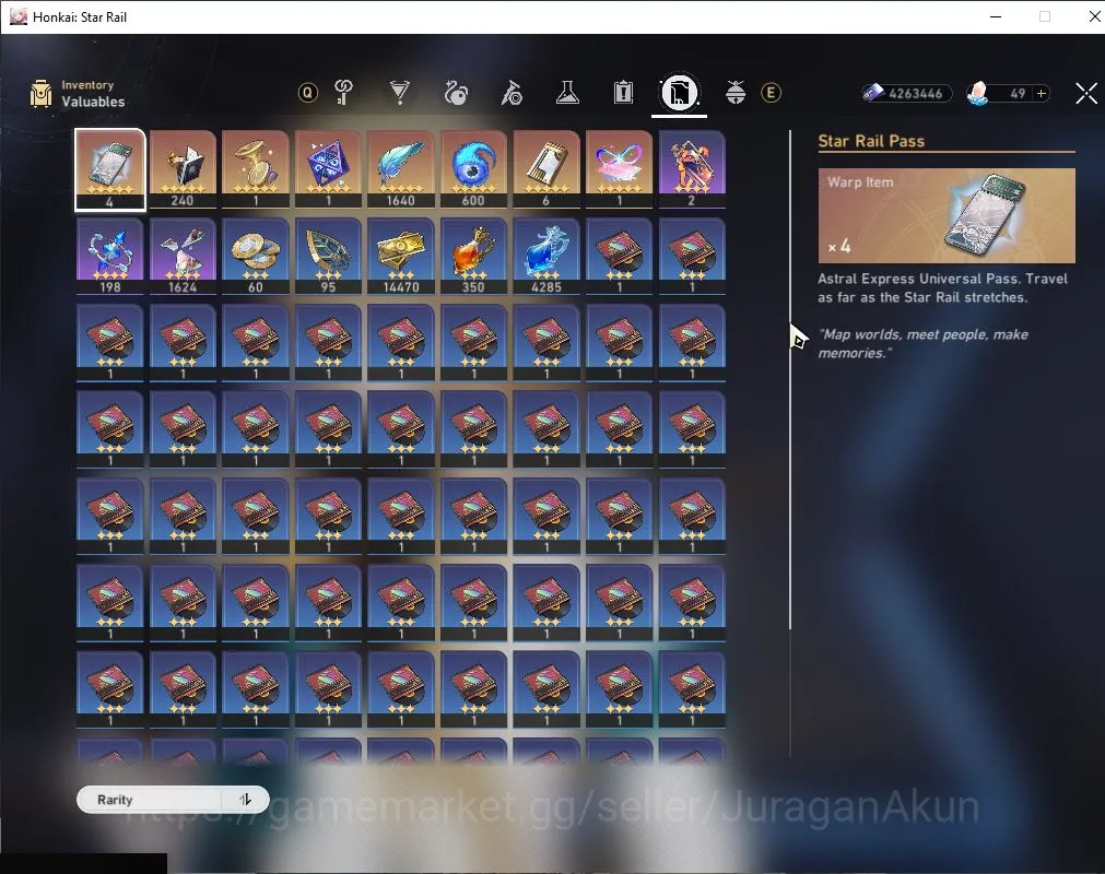 Honkai Star Rail Accounts Mid Game ASIA|TL 67|9 Limited|Phainon,Sunday,3B,The Herta,Dante,Etc|MC Male|Amphoreus|Take 5