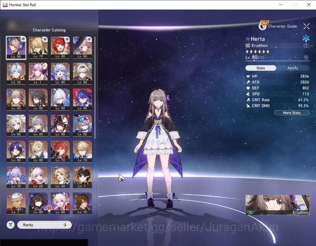 Honkai Star Rail Accounts Mid Game ASIA|TL 70|15 Limited|[Fixiao,Acheron]+Sign,E1 Jingliu,Dan 5