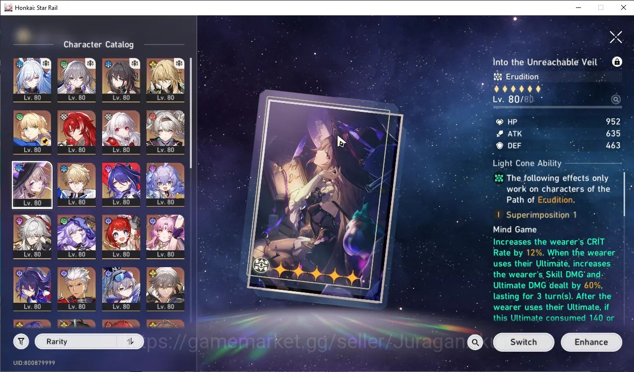Honkai Star Rail Accounts Mid Game ASIA|TL70+GI|14 Limits [(Archer,Argenti,Firefly,The 3