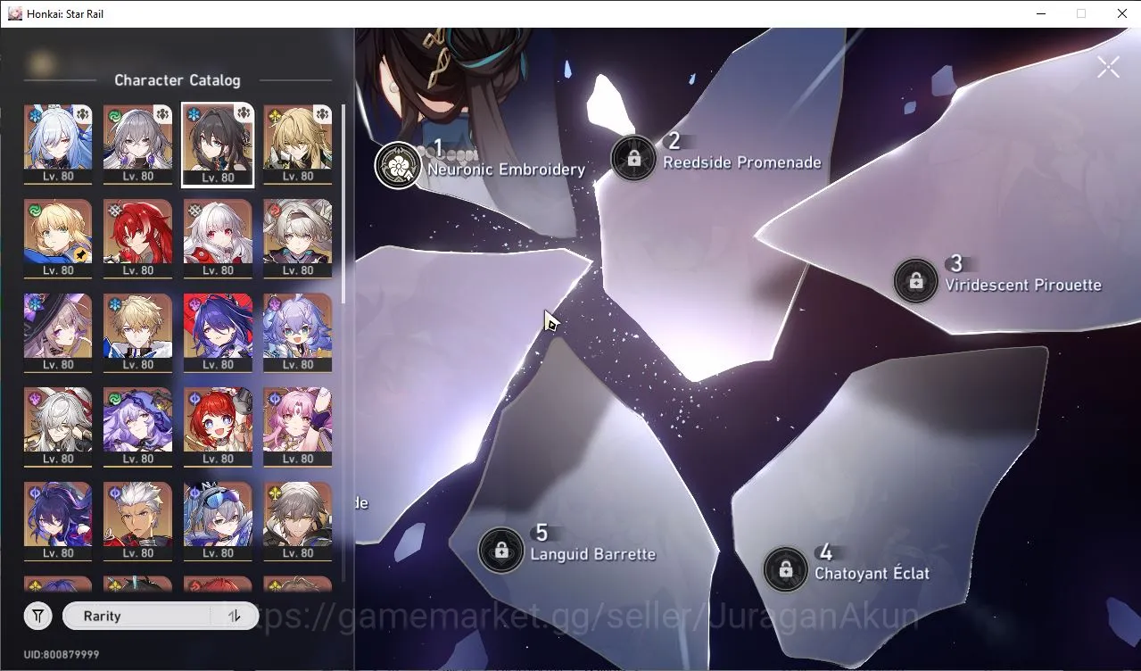 Honkai Star Rail Accounts Mid Game ASIA|TL70+GI|14 Limits [(Archer,Argenti,Firefly,The 8