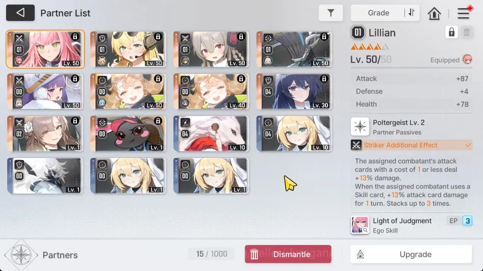 Chaos Zero Nightmare Accounts GLOBAL|Lv 48|8 SSR (RenoaM2,Yuki,Haru,Etc) + 11 SR (NiaM5,BerylM5,Etc) + 10 SR Partner|12K 2
