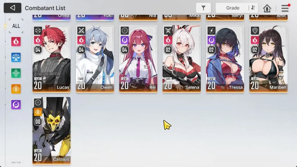 Chaos Zero Nightmare Accounts GLOBAL|Lv 48|8 SSR (RenoaM2,Yuki,Haru,Etc) + 11 SR (NiaM5,BerylM5,Etc) + 10 SR Partner|12K 5