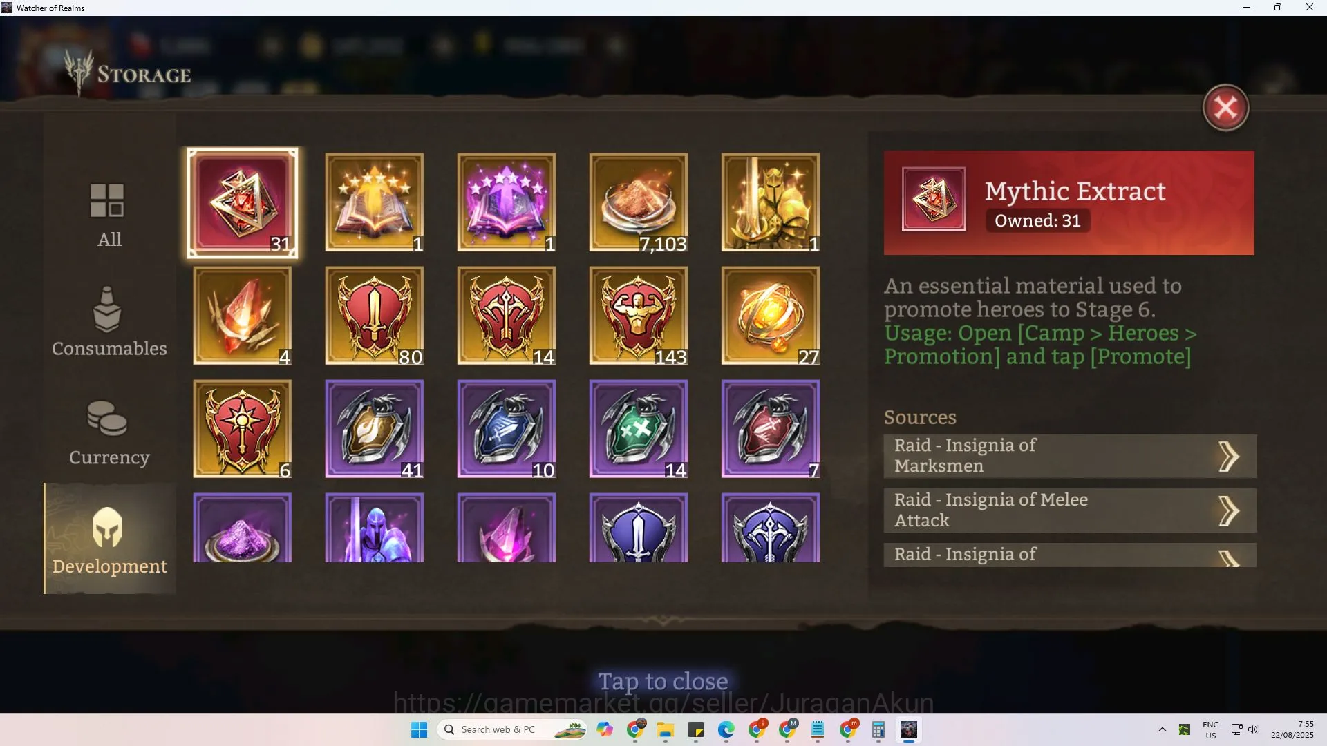 Watcher of Realms Accounts End-Game Global 600xx|4.1M Power|5Lord(Praetus,Cyrus,Twinfiend,etc)+1Unnamable(Ymiret 4