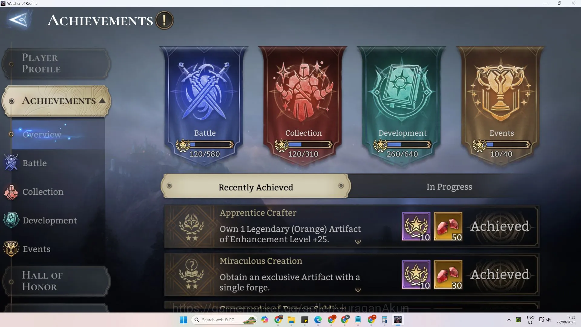 Watcher of Realms Accounts End-Game Global 600xx|4.1M Power|5Lord(Praetus,Cyrus,Twinfiend,etc)+1Unnamable(Ymiret 5