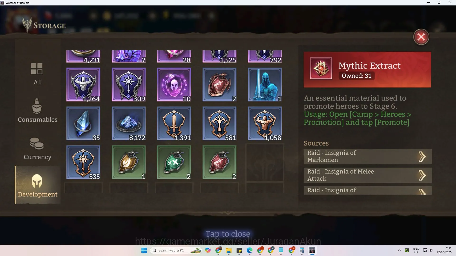 Watcher of Realms Accounts End-Game Global 600xx|4.1M Power|5Lord(Praetus,Cyrus,Twinfiend,etc)+1Unnamable(Ymiret 6