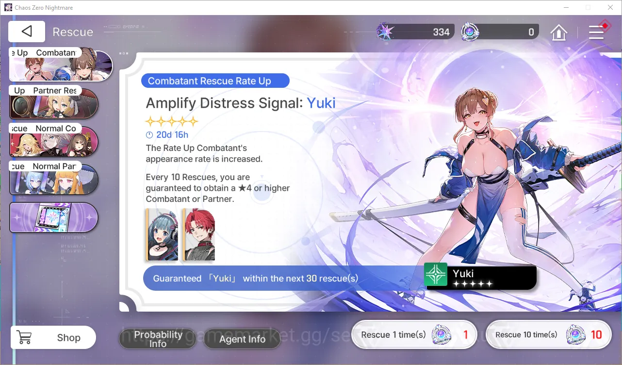 Chaos Zero Nightmare Accounts GLOBAL Lv33| 6 SSR (HaruM2+Sign,Magna,Hugo,Rin,Orl image 1