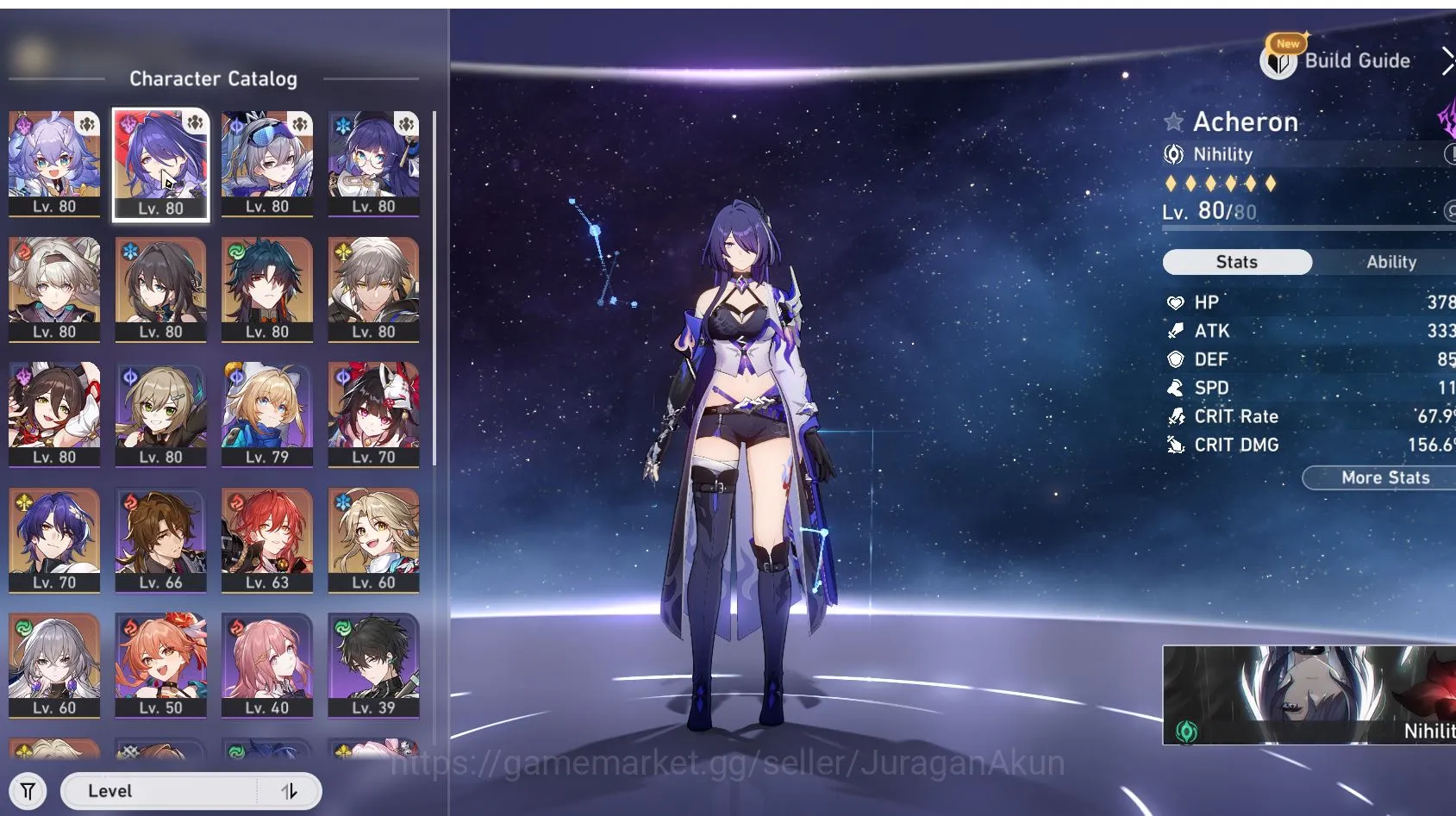 Honkai Star Rail Accounts Mid Game ASIA [TL67] 7 limited (Acheron+Sign, Ruan Mei E1,FireFly ) (Amphoreus ) |Take Email 4