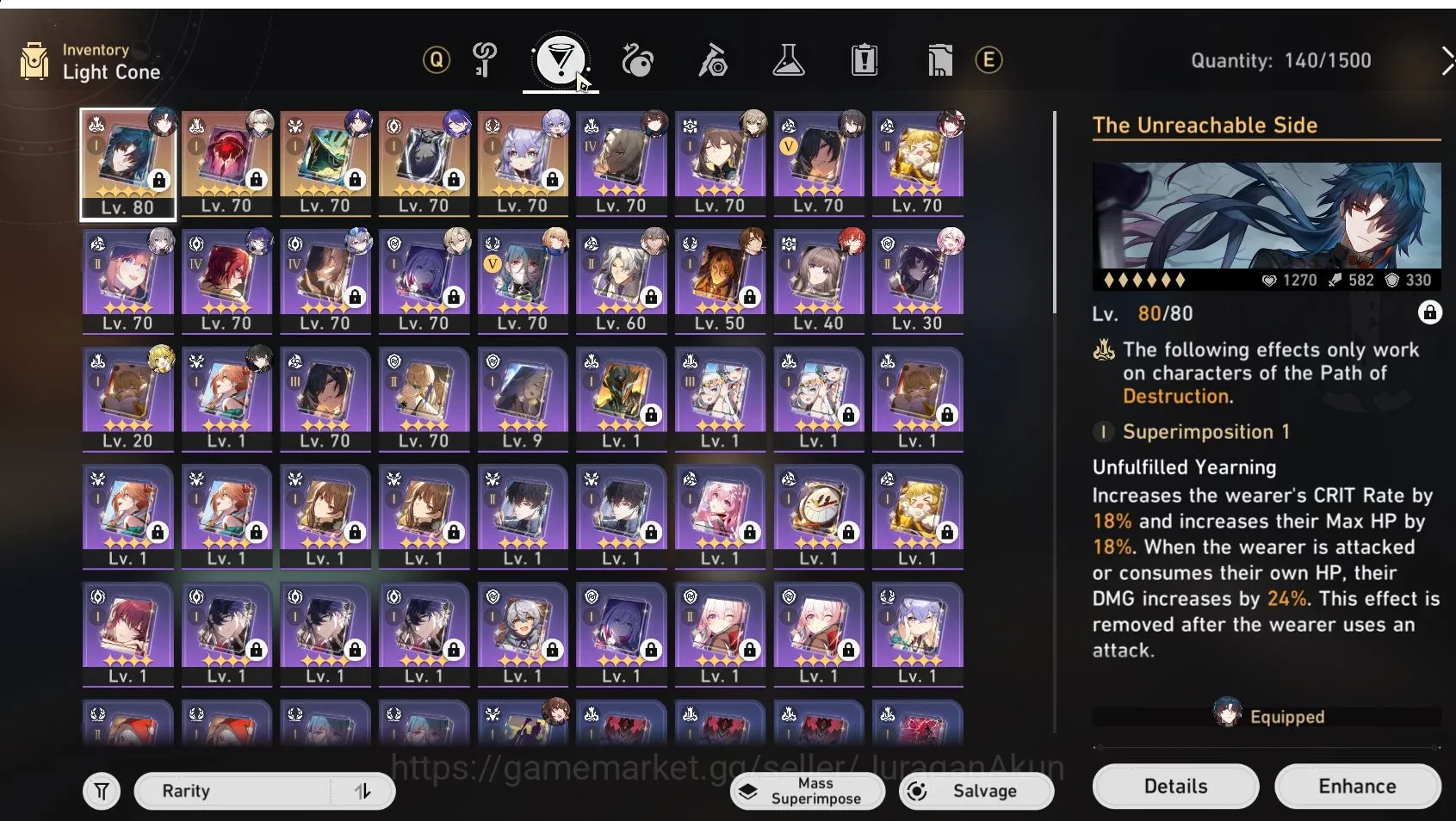 Honkai Star Rail Accounts Mid Game ASIA [TL67] 7 limited (Acheron+Sign, Ruan Mei E1,FireFly ) (Amphoreus ) |Take Email 6