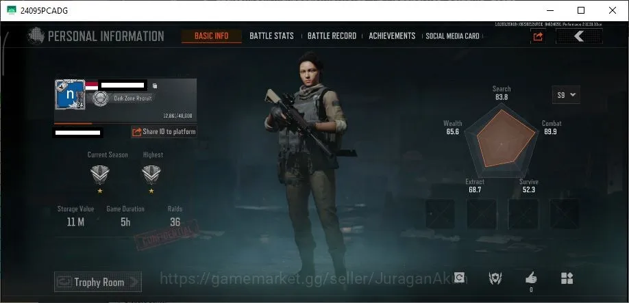 Arena Breakout Mid-Tier [MOBILE]SV 11M|CV 7M|Battle Machete,Denied UMP45,F image 1