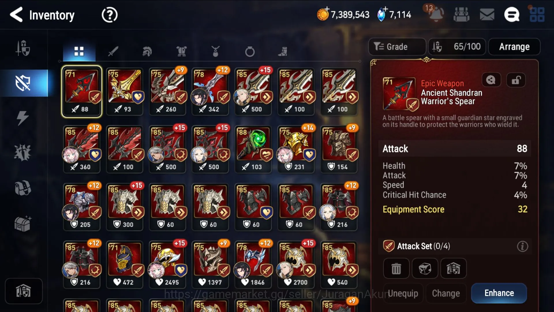 Epic Seven Accounts Starter Global Unverif|6ML(Ilynav,NC Landy,S Sez,F Cecilia etc)93Char,limit Robin Hunt Wyvrn hell auto 3