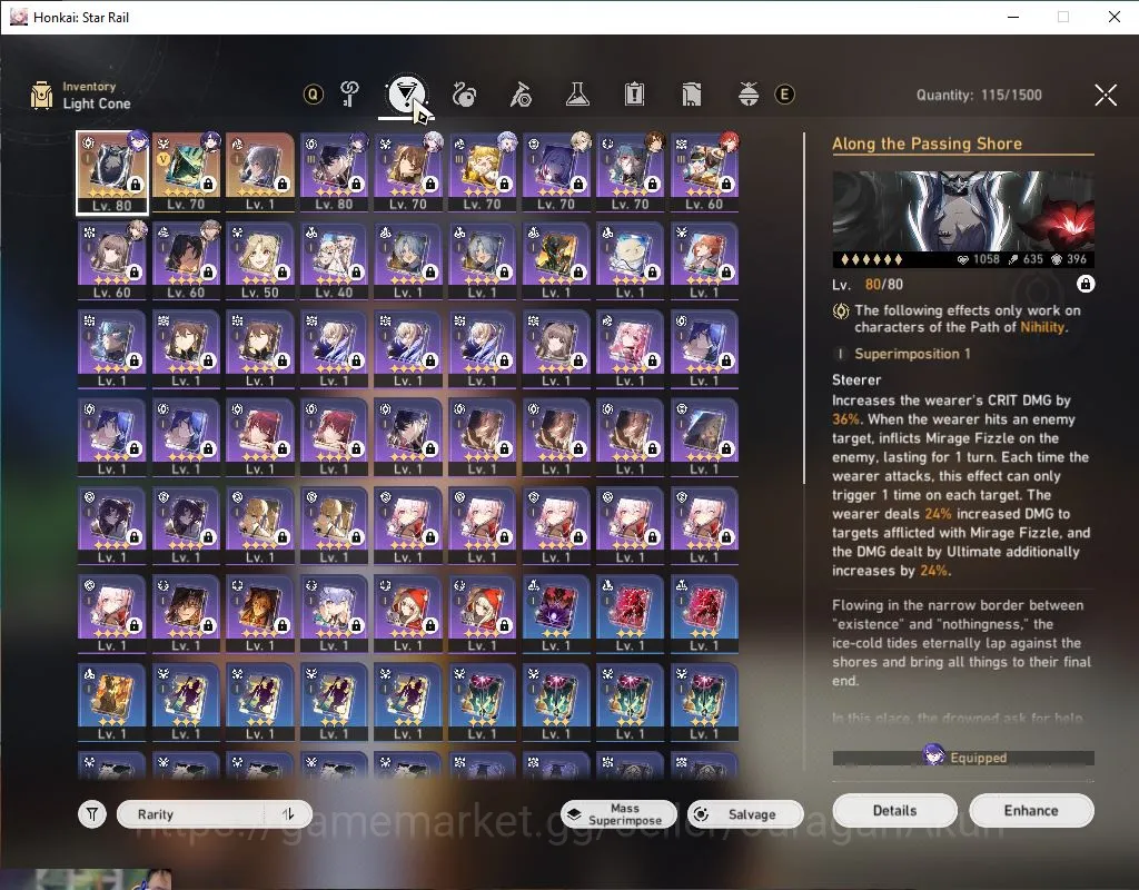 Honkai Star Rail Accounts Mid Game Asia|TL 64|8 Limited|Acheron+Sign,Robin,Aventurine,Phainon,Topaz,DR Ratio,etc|MC 4