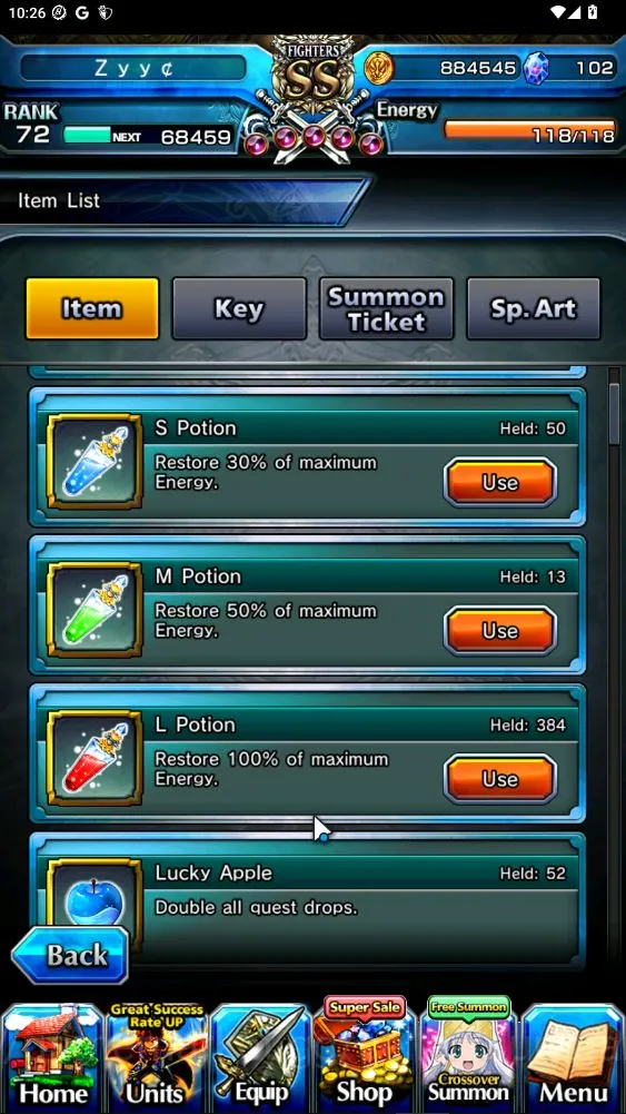 Grand Summoners Accounts Global|Best Starter|Rank 72|9 Ascend [ShiroEmiyaTW image 3