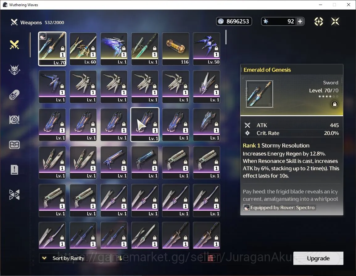 Wuthering Waves Accounts Starter NA|UL 45| 3  Limited | Qiuyuan+Sign,Shorekeeper+Sign,Zani | DB Lv 25|MC Female|Log 3