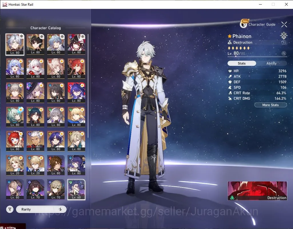 Honkai Star Rail Accounts ASIA |TL 70| 15 Limited |Acheron+Sign,Archer+Sign, image 2