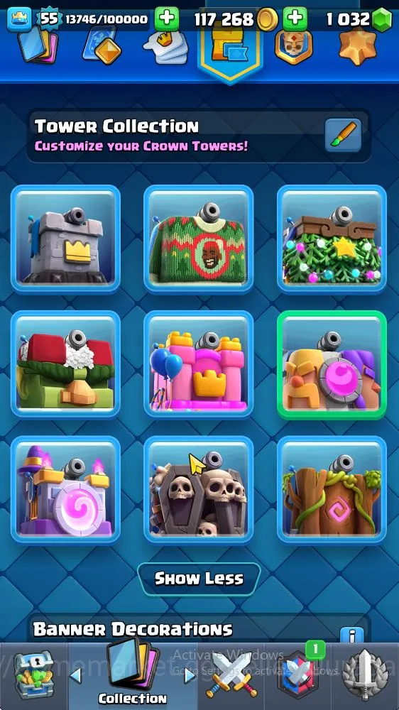 Clash Royale Accounts Lvl 55|Trophy 9530|KTL 15|Limited Skin|Card 121|1 image 1