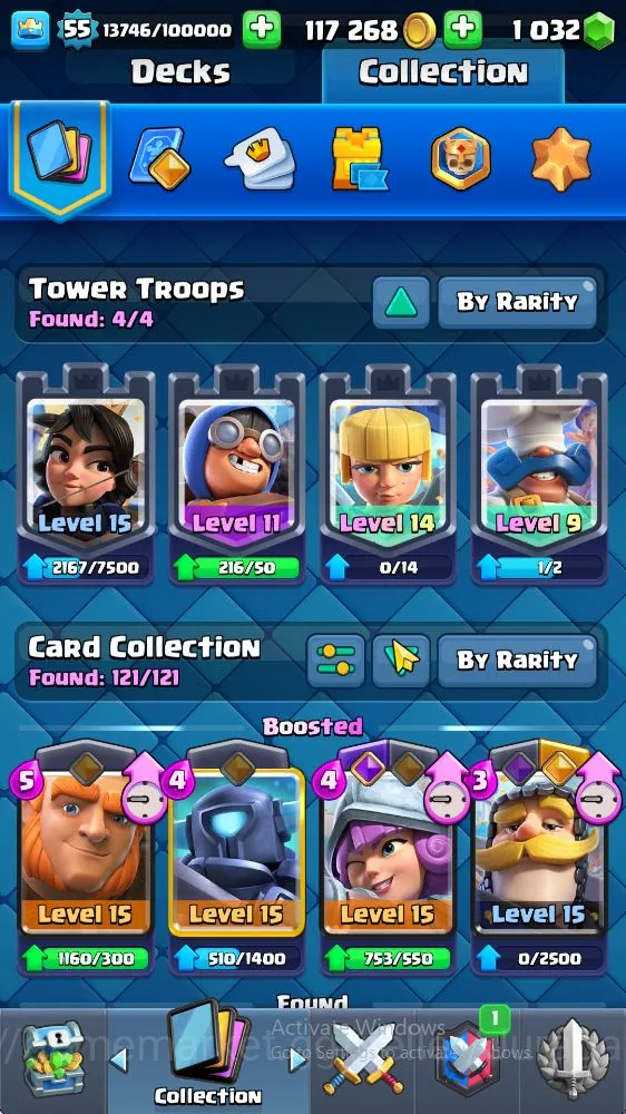 Clash Royale Accounts Lvl 55|Trophy 9530|KTL 15|Limited Skin|Card 121|1 image 4