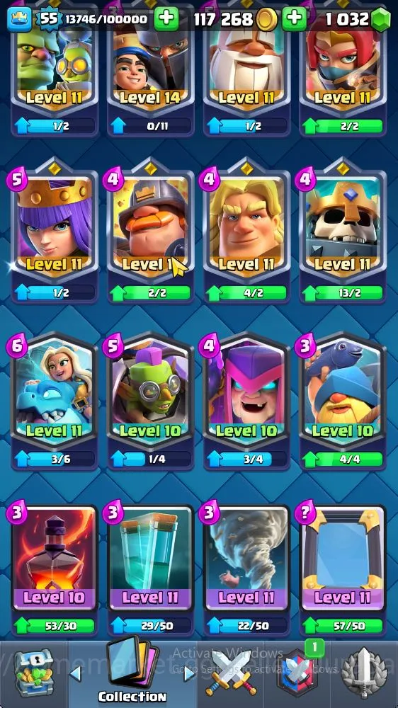 Clash Royale Accounts Lvl 55|Trophy 9530|KTL 15|Limited Skin|Card 121|1 image 5