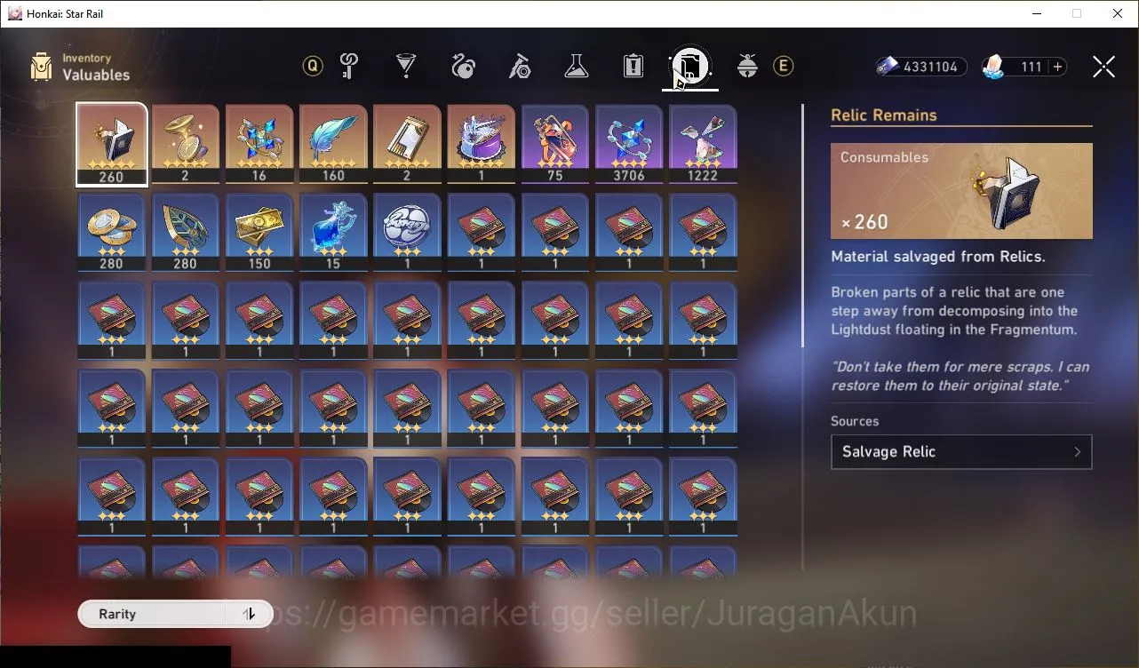 Honkai Star Rail Accounts Mid Game ASIA|TL70|Limited 13 [Robin+Sign,Ruan 7