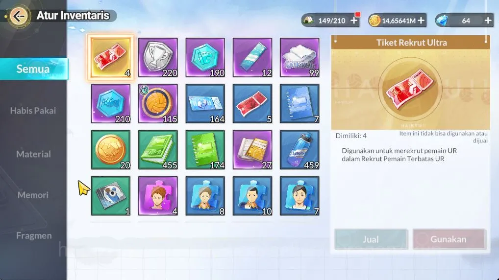 HAIKYU!! FLY HIGH Accounts [SEA]Lv33|64 DM|UR Tetsuro Kuroo+Memo + 8 SSR (Haj image 2