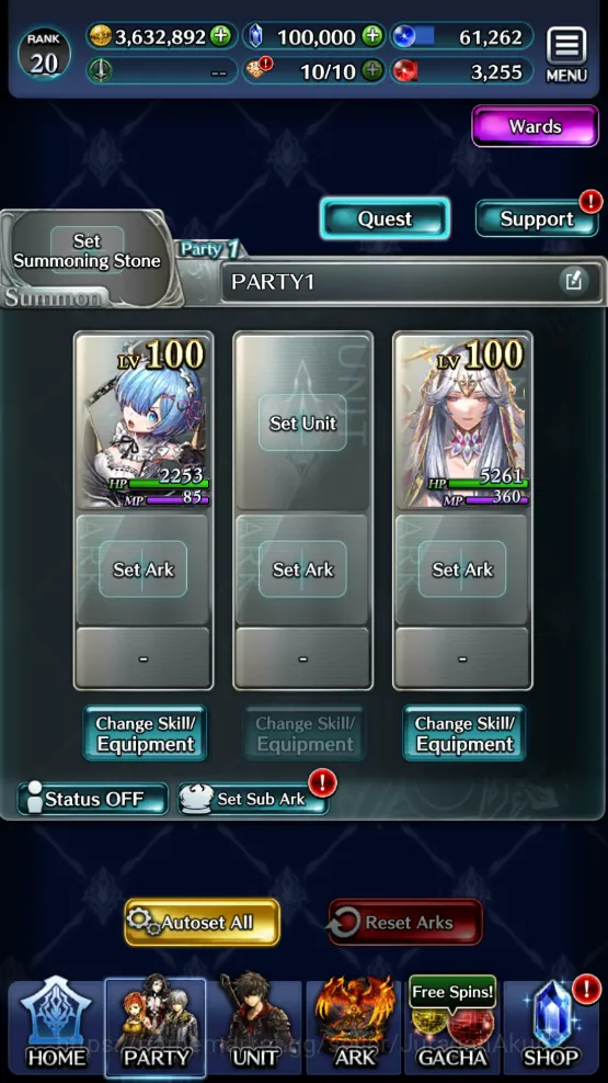 Last Cloudia Accounts Mid‑Game GLOBAL| Starter 100k Crystal + Collab Re:Zero Rem, Lilaha, etc | Code Only| Check SS (LC782) 3
