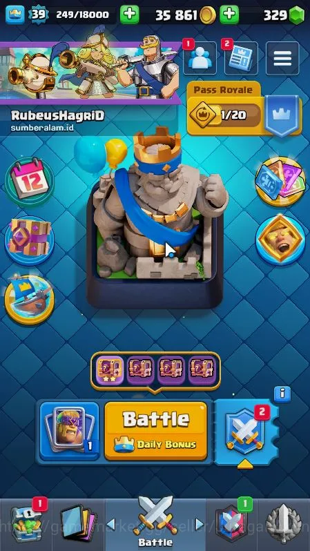 Lvl 39|Trophy 7622|KTL 11|Limited Skin|Card 117|1 Hero,6 EVO,4 Champ,21 Legend,33 Epic,30 Rare,29 Common|Take Email(CR1013) Clash Royale Midgame Lvl 39|Trophy 7622|KTL 11|Limited Skin|Card 117|1 image 1