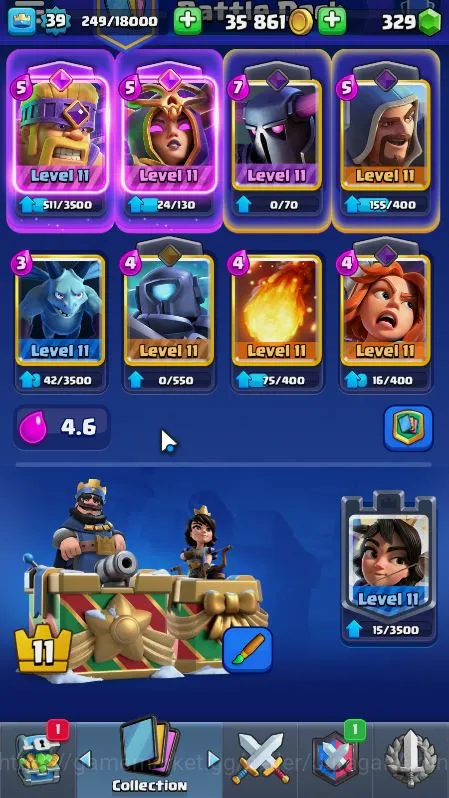 Clash Royale Accounts Midgame Lvl 39|Trophy 7622|KTL 11|Limited Skin|Card 117|1 Hero,6 EVO,4 Champ,21 Legend,33 Epic,30 4