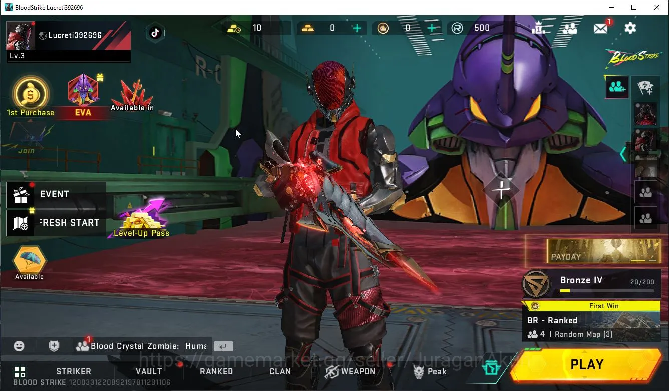 Blood Strike Starter Asia| Starter | Collab Evagelion (MCX-Eva00 LV1)|E image 1