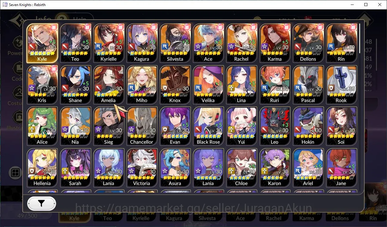 Seven Knights Re:Birth Accounts [Re:BIRTH]Global300xx|24 Legend,11 SPECIAL|KyleTC5 image 3