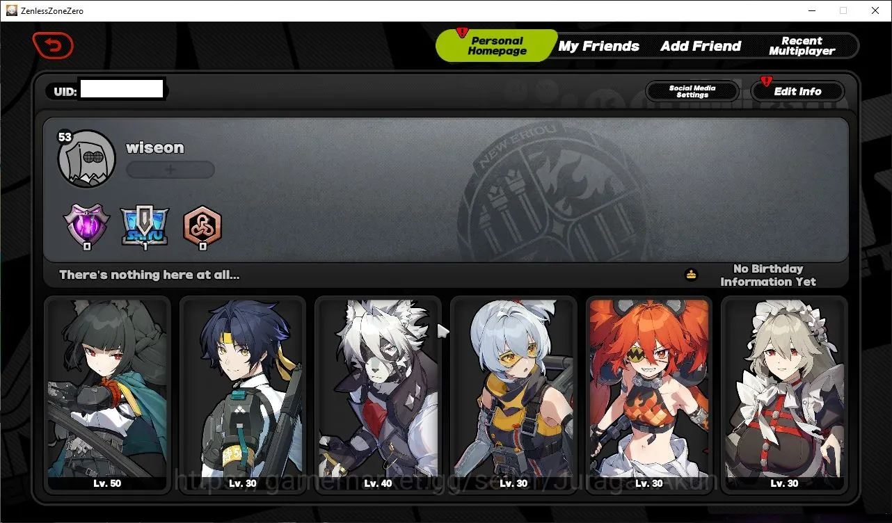 Zenless Zone Zero Mid-Game Asia IK53 |S 2 CH 2 | 2 Limit [Miyabi+Sign,Harumas image 1