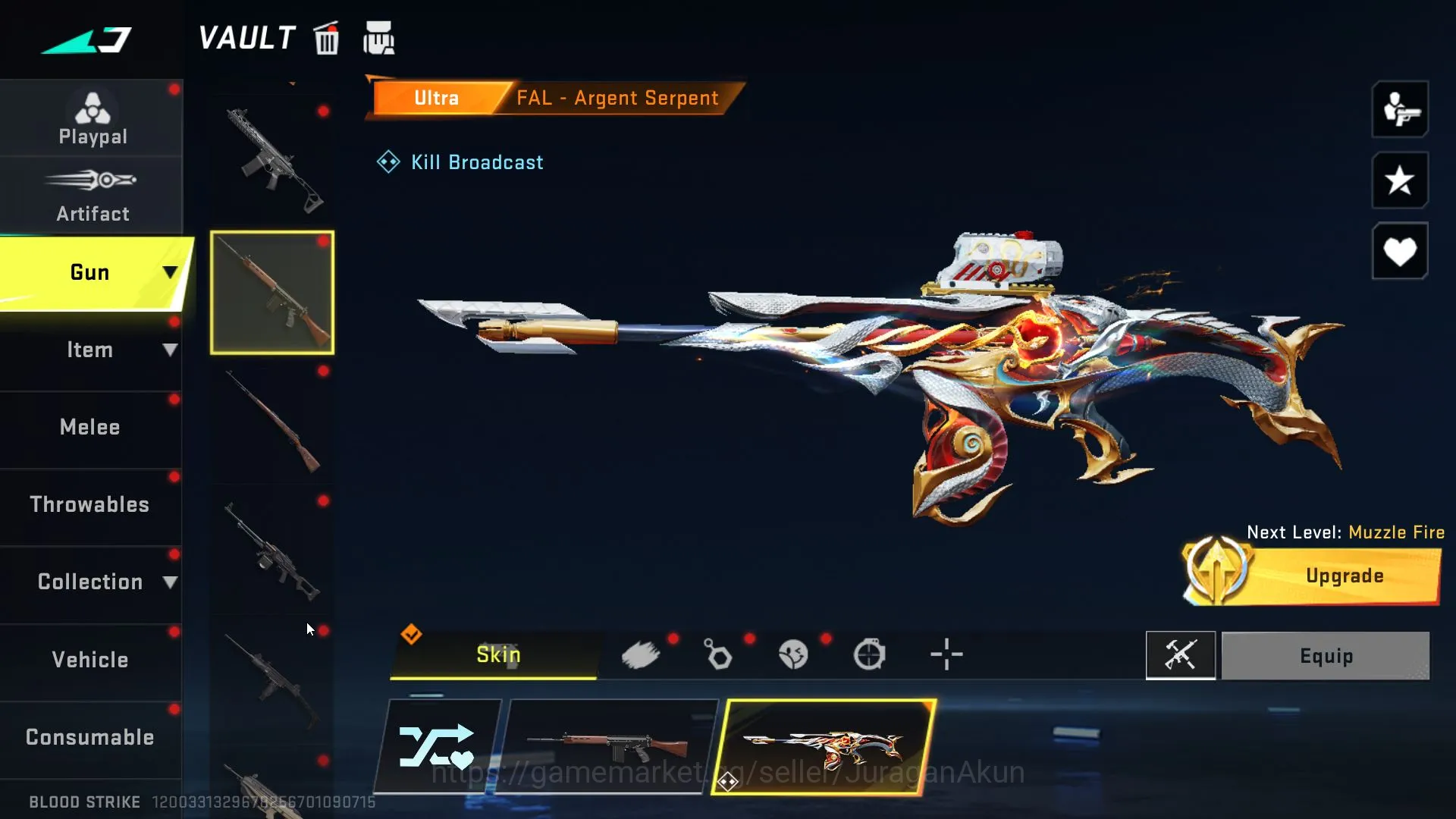 Blood Strike Accounts Mid-Tier Asia|1 ETERNAL(ZERO-Odashadow)6 ULTRA(RAN,QBZ95,FAL-Argent Serpent)Netease(BLS2523) 3