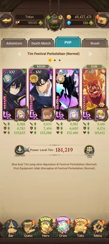 The Seven Deadly Sins: Grand Cross Accounts Endgame Asia |4,7M CC|3LR + 5UR + Collab Solev + Eminence (Ludo, Merlin2/6 4