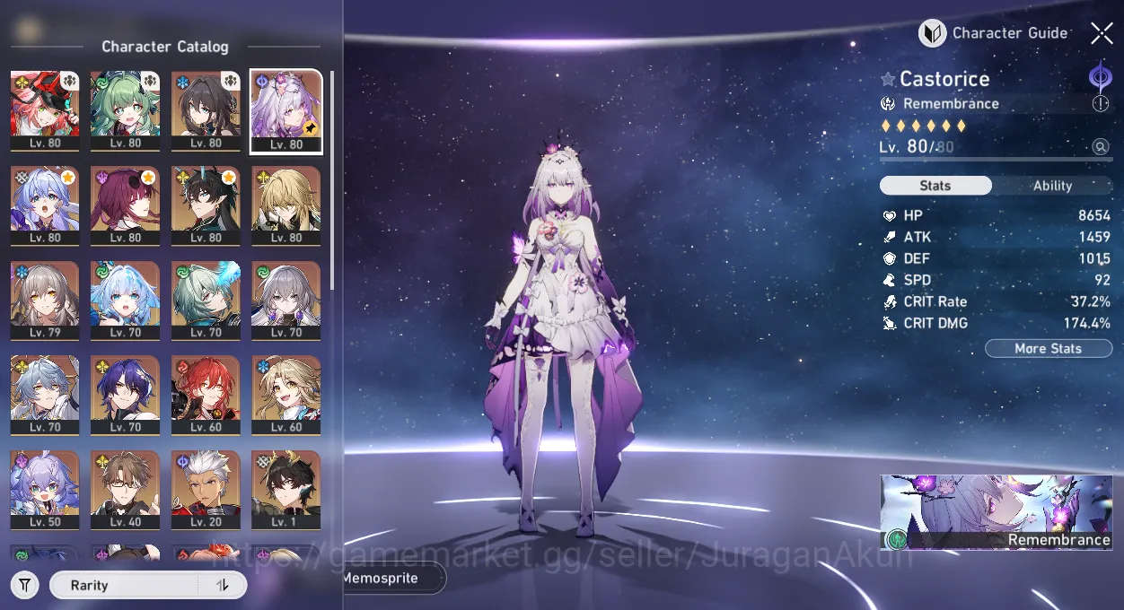Honkai Star Rail Mid Game Asia|TL 67| 14 limited| Hypercarry Anaxa,Cerydra,S image 1