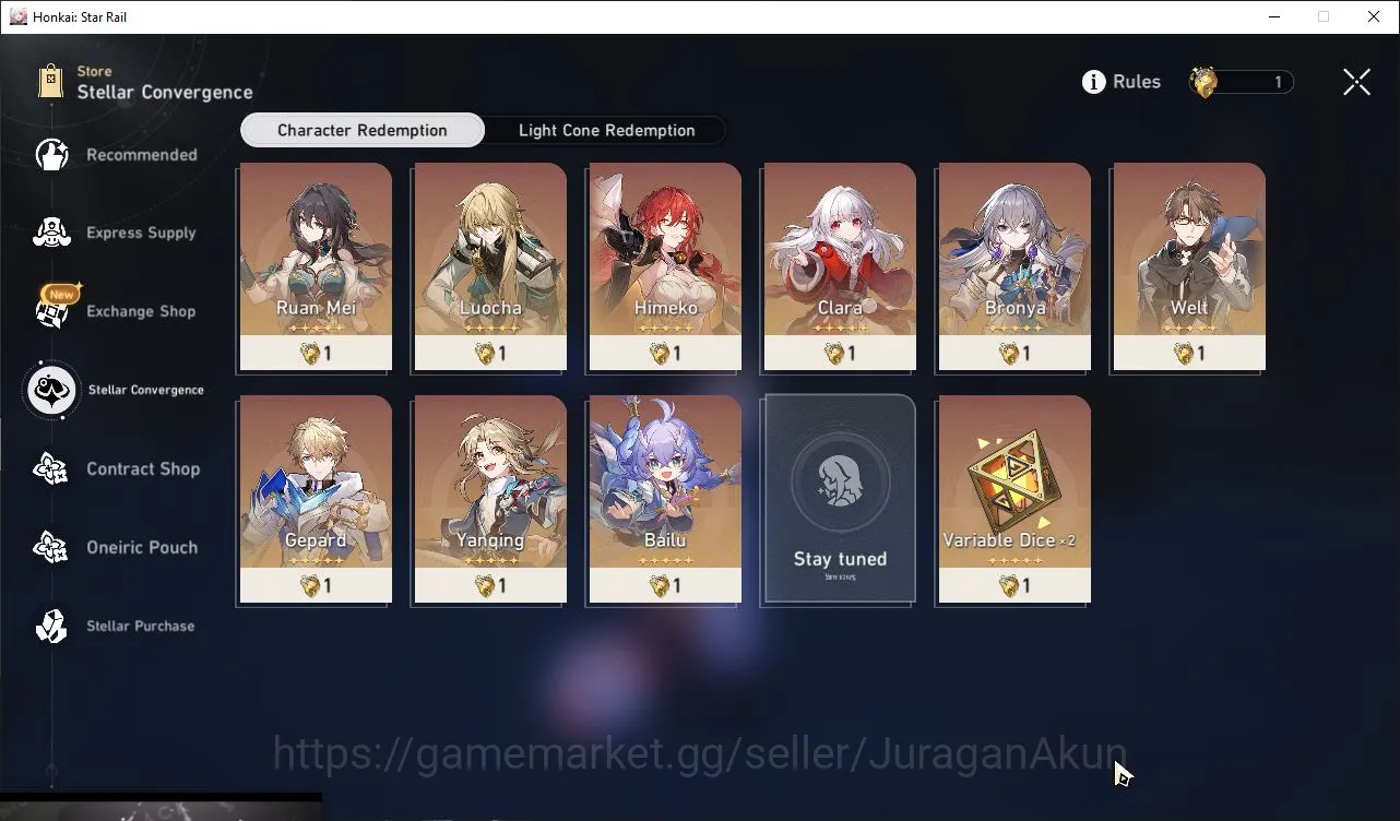 Honkai Star Rail Accounts Mid Game ASIA|TL70|10 Limited(Phainon+Sign,Archer+Sign,Ruan 4