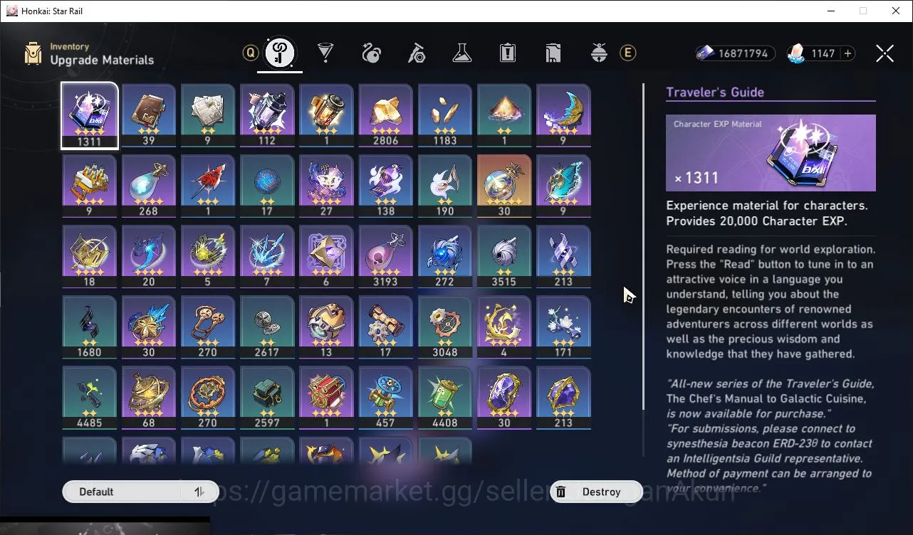 Honkai Star Rail Accounts Mid Game ASIA|TL70|10 Limited(Phainon+Sign,Archer+Sign,Ruan 5
