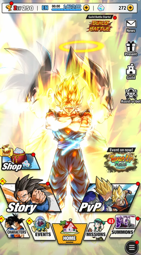 Dragon Ball Legends Accounts Mid-Tier 328M Total Power|LV 250|8 UL+ 37 LL| Fusion Zamasu, SS God Vegito, SS Goku Max Star 4