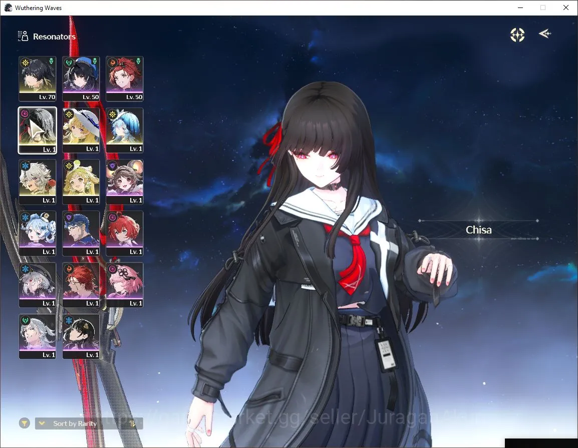 Wuthering Waves Accounts Mid-Game NA|UL 45| 3 Limited | Chisa+Sign,Shorekeeper+Sign,Phoebe+Sign | DB Lv25 |MC Female|Log 2