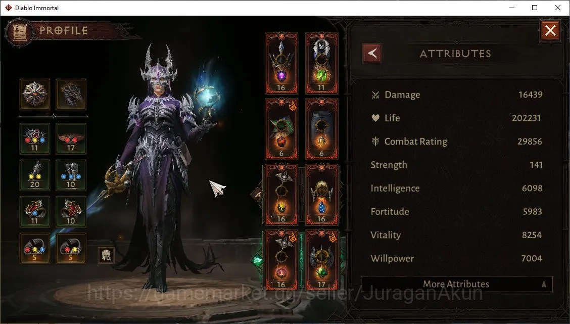 Diablo Immortal Accounts Mid-Tier SEA-Peth | can move server | Lv 60(431) Wizard 29K CR | Reso 570 | Hell 2 Paragon | One 2