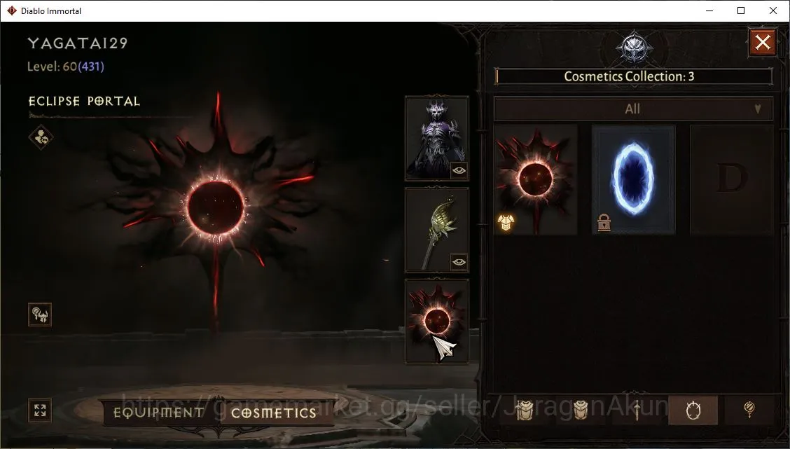 Diablo Immortal Accounts Mid-Tier SEA-Peth | can move server | Lv 60(431) Wizard 29K CR | Reso 570 | Hell 2 Paragon | One 6