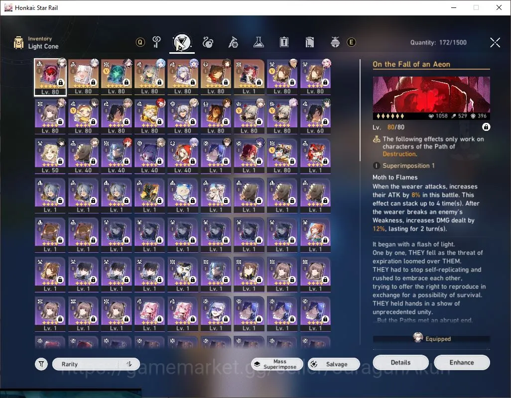 Honkai Star Rail Accounts End Game ASIA [TL70] 14 Limited (Cerydra,Robin,Lingsha)+Sign [Phainon,Sparkle,The Herta,Castorice 3