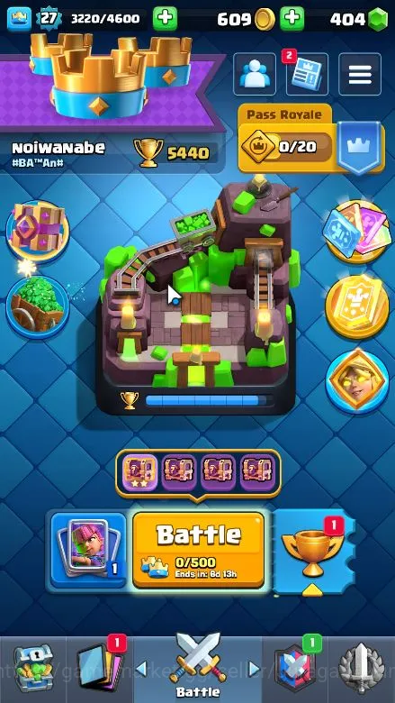 Lvl 27|Trophy 5440|KTL 10|Limited Skin|Card 106|1 Hero,4 EVO,14 Legend,33 Epic,30 Rare,29 Common|TakeEmail(CR1107) Clash Royale Midgame Lvl 27|Trophy 5440|KTL 10|Limited Skin|Card 106|1 image 1