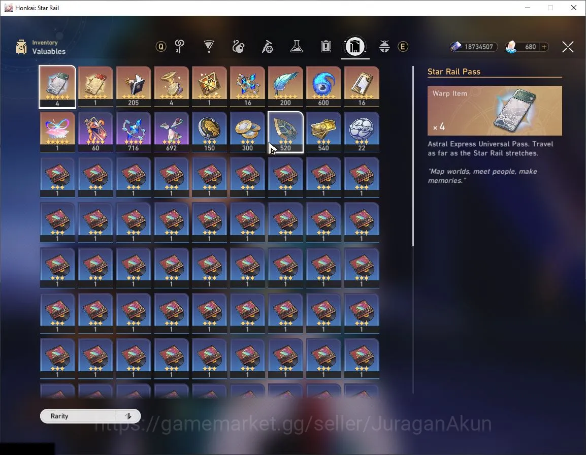 Honkai Star Rail Mid Game ASIA |TL 60|7 Limited|[Saber+Sign,The Herta+Sign,A image 1