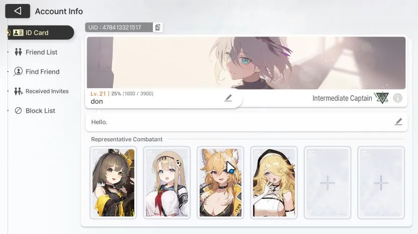 Chaos Zero Nightmare Accounts GLOBAL Lv21|4SSR (Veronica Haru Magna Orlea) 10SR(MikaM6,SelenaM2,MaribellM1,Cassius,etc) 10SR 2