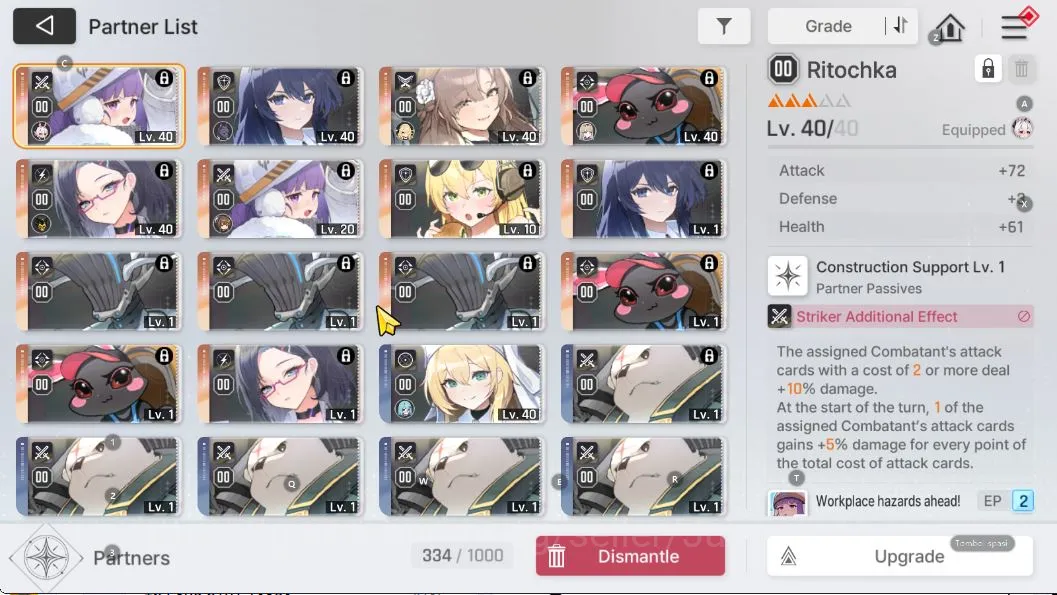 Chaos Zero Nightmare Accounts GLOBAL Lv36|5 SSR (HaruM1,HugoM1,Orlea,Yuki,Mei Lin) 10 SR(BerylM6,MikaM6,OwenM4,Etc)|Log 6