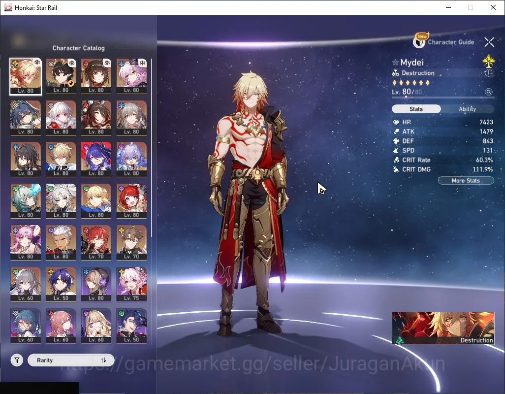 Honkai Star Rail Accounts ASIA|TL 70|14 Limit|[Mydei+Sign] Dante,Anaxa,Lings image 5
