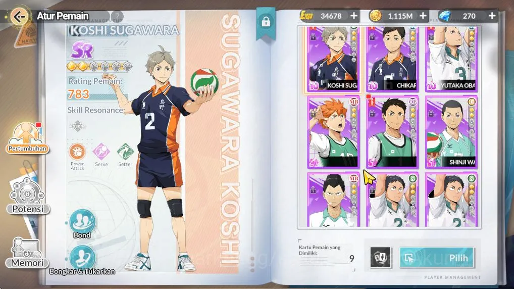 HAIKYU!! FLY HIGH Accounts [SEA]Lv27|270 DM|UR Tetsuro Kuroo + 2 SSR (Lev Hai image 2