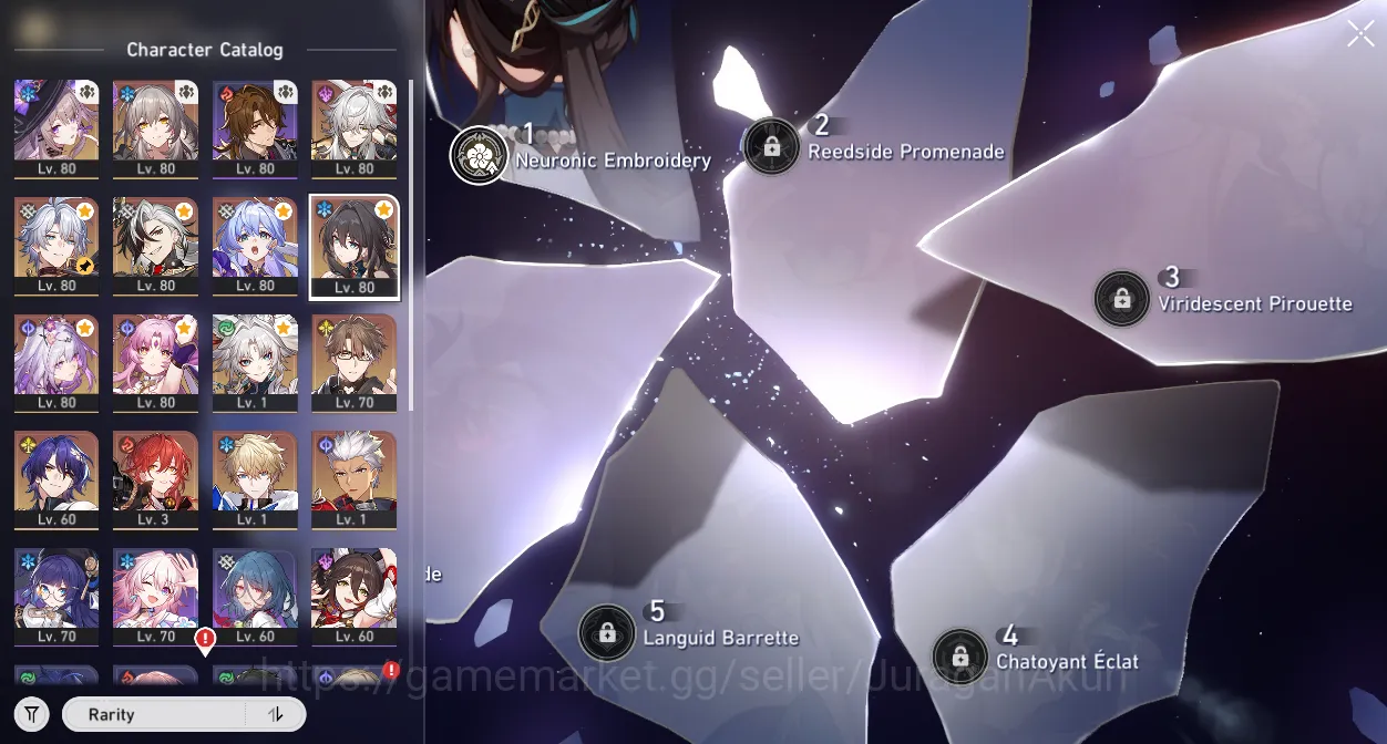Honkai Star Rail Accounts Mid Game ASIA [TL68] 10 Limited + 3 Sign(TheHertaE1S1, CastoriceE0S1, PhainonE0S1) & ETC|Ampo|Take 9