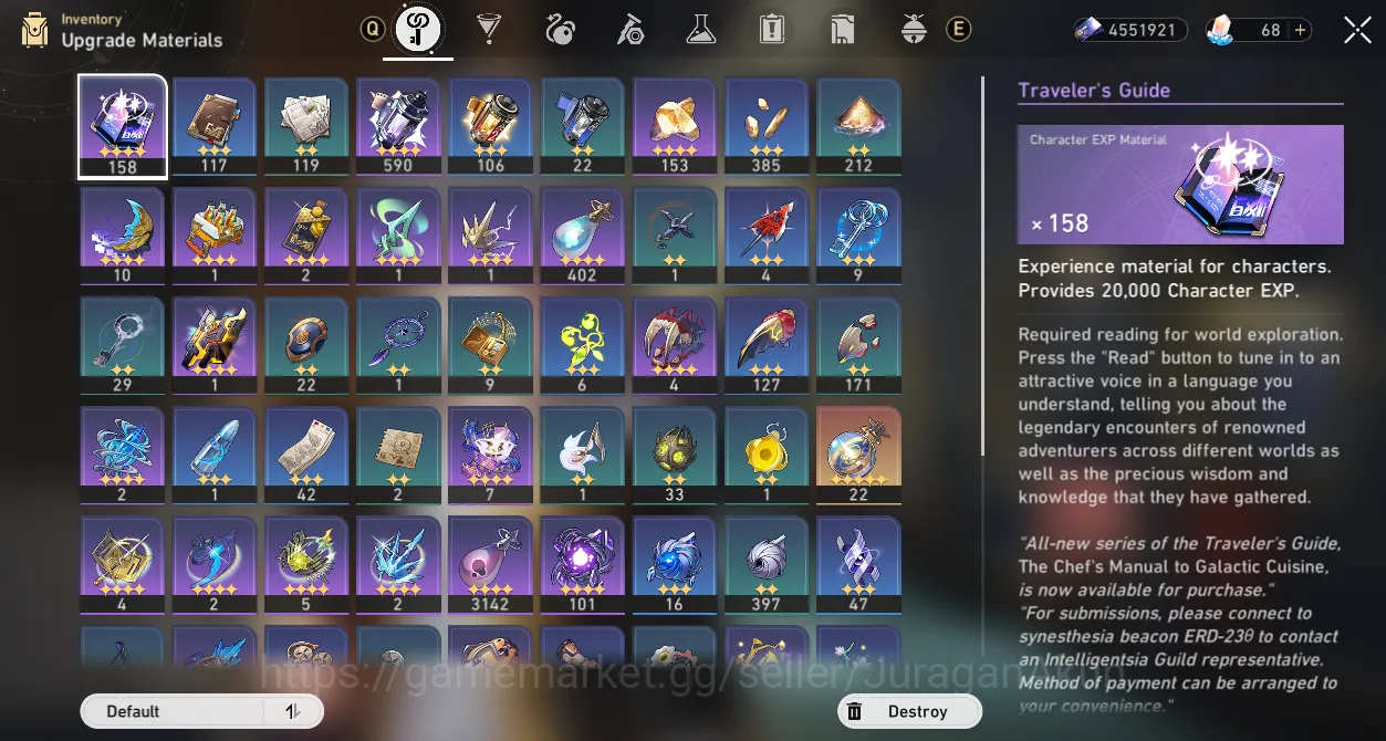 Honkai Star Rail Accounts Mid Game ASIA [TL68] 10 Limited + 3 Sign(TheHertaE1S1, CastoriceE0S1, PhainonE0S1) & ETC|Ampo|Take 10