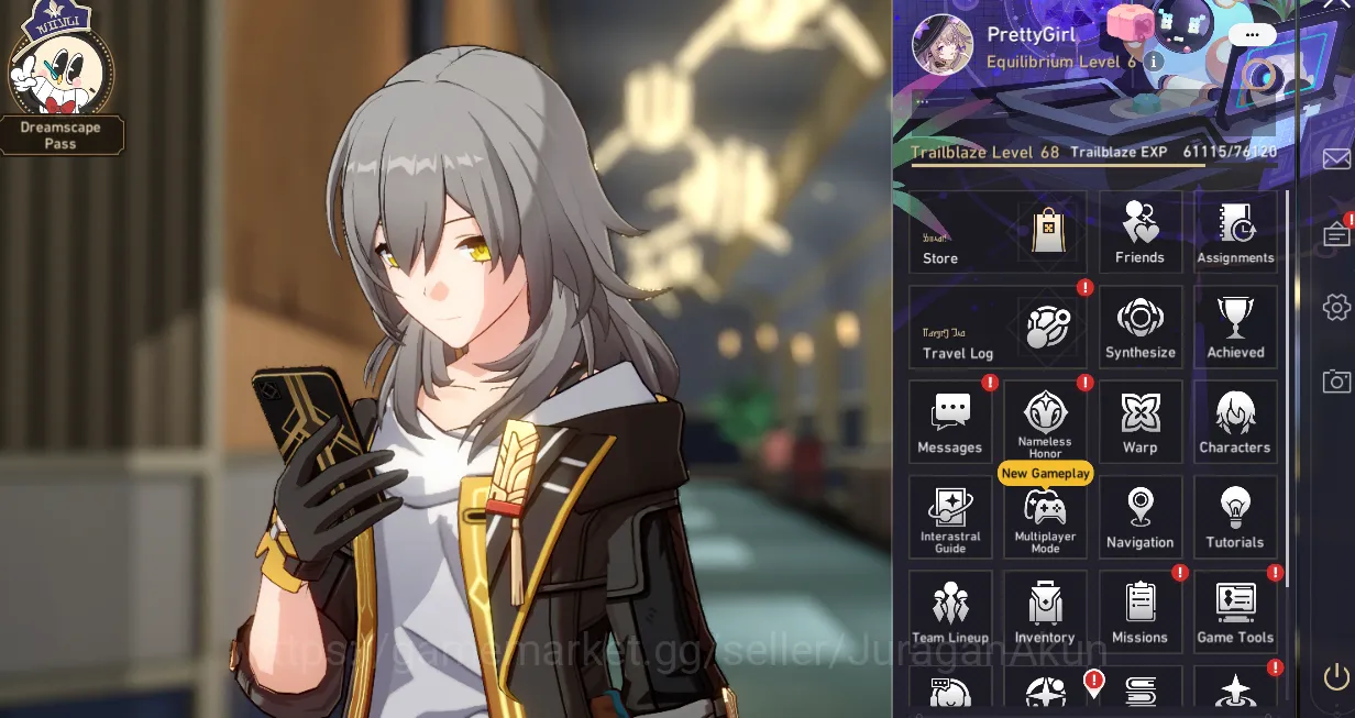 Honkai Star Rail Accounts Mid Game ASIA [TL68] 10 Limited + 3 Sign(TheHertaE1S1, CastoriceE0S1, PhainonE0S1) & ETC|Ampo|Take 2