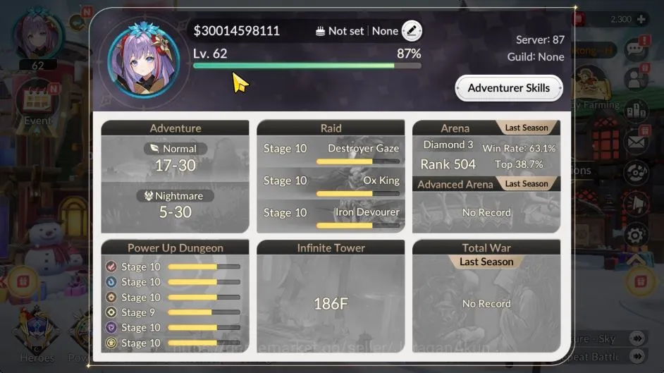 Seven Knights Re:Birth Accounts [Re:BIRTH] Global300xx|36 Legend TC6 (Teo,Kyle),TC image 2
