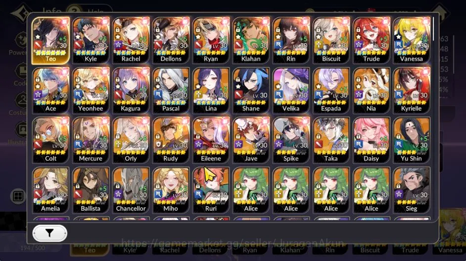 Seven Knights Re:Birth Accounts [Re:BIRTH] Global300xx|36 Legend TC6 (Teo,Kyle),TC image 3